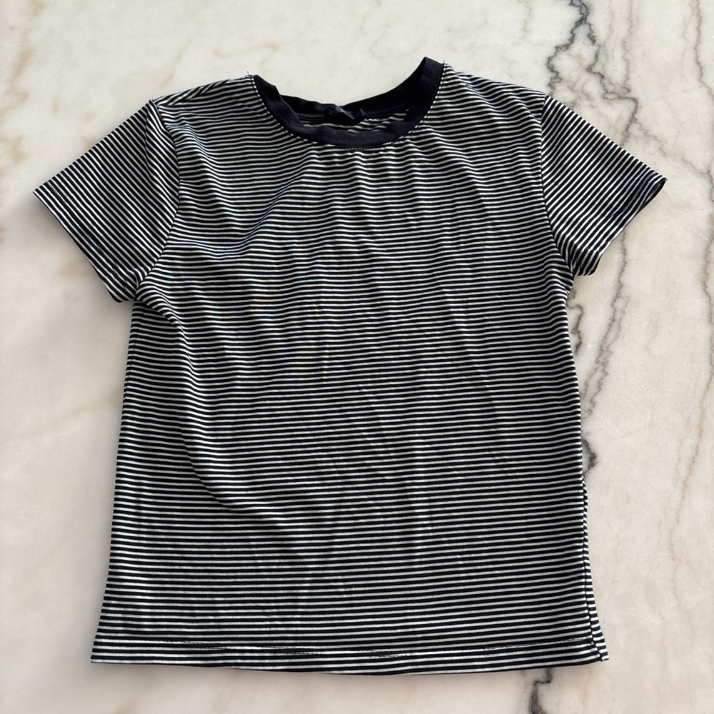 Splash Black and white striped tee Black and white striped tee Size S